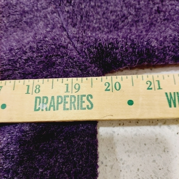 Coldwater Creek Women's Cardigan Wool Blend Small Embroidered Purple   Made USA - Picture 11 of 12